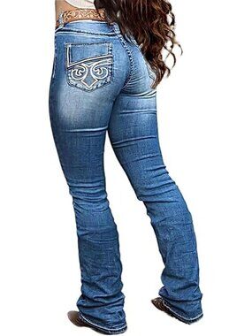 Trendy Boot Cut Stretch Jeans for Women | Butt Lifting & Tummy Control Fit